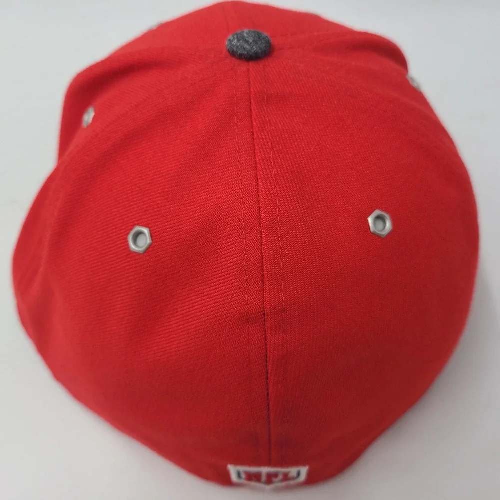 Kansas City Chiefs Hat Fitted 8 1/8 New Era 59Fifty Red Gray NFL Football Men